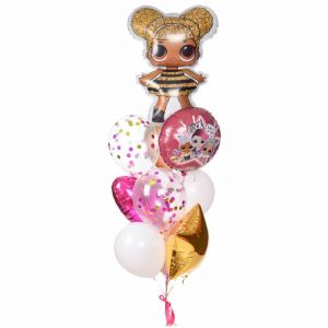 Набір гелієвих кульок "Лола Квін Бі"