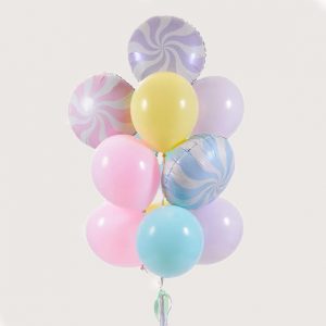 Набір гелієвих кульок "Ніжна карамелька"