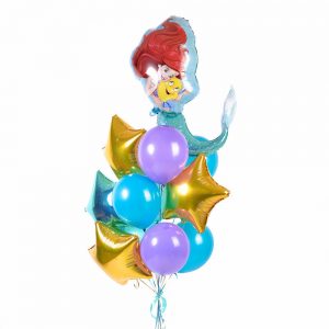 Набір гелієвих кульок "Русалочка Аріель"