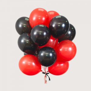 Набір гелієвих кульок "Чорний і червоний відтінок"