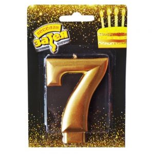 Свічка - золото "7"