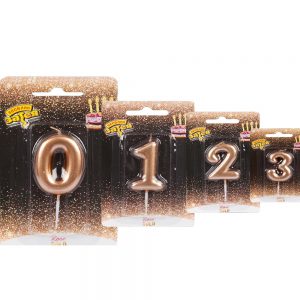 Свічки для торта "Рожеве золото"