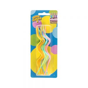 Свічки для торта "Спіраль" 13см 12шт