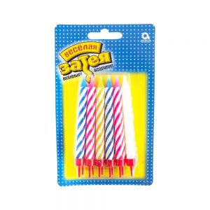 Свічки з підставкою 8,5 на 12шт