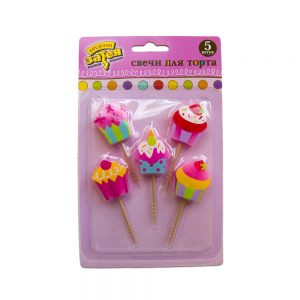 Свічки на піках Солодке свято 5шт