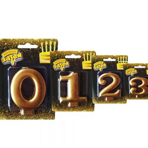 Свічки для торта "Золото"