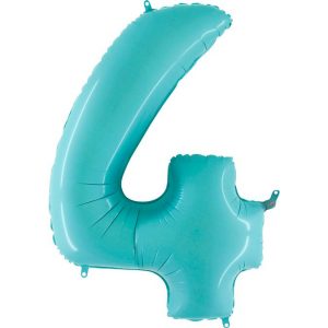 Цифра аквамарин блакитна 81см G - 4