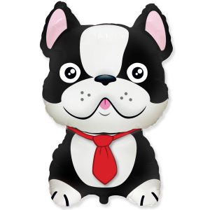 Собака Бульдог чорний Fl