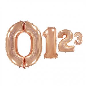 Цифри рожеве золото 60см К