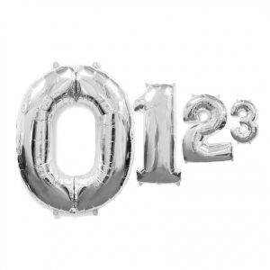 Цифри срібні 60см К
