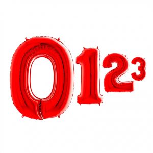 Цифри червоні 100см F