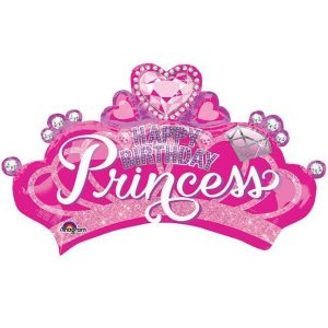 Корона з камінчиками малинова HB Princess США