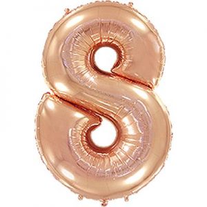 Цифра рожеве золото 100см F - 8