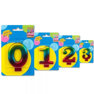 Свічки для торта "Веселка"