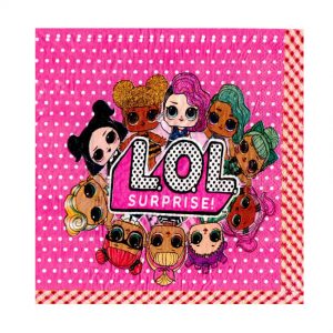 Серветки святкові паперові Ляльки Лол