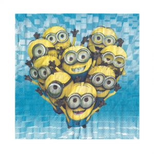 Серветки святкові паперові Міньйони