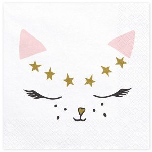 Серветки святкові папір Киця PD