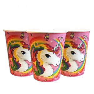 Стаканчики одноразові тематичні паперові Єдиноріг