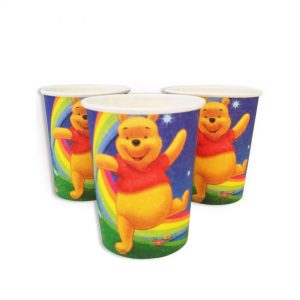 Стаканчики одноразові тематичні паперові Вінні
