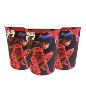 Стаканчики одноразові тематичні паперові Леді Баг