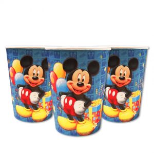 Стаканчики одноразові тематичні паперові Міккі Маус