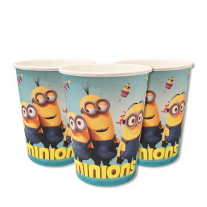 Стаканчики одноразові тематичні паперові Міньйони