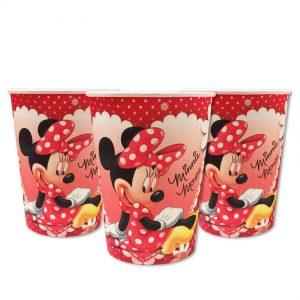 Стаканчики одноразові тематичні паперові Міні Маус
