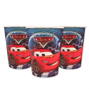 Стаканчики одноразові тематичні паперові Тачки