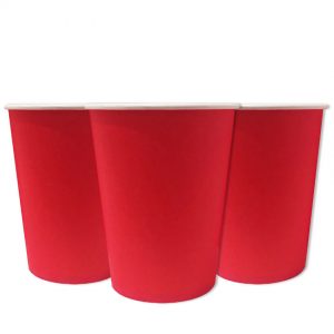 Стаканчики одноразові паперові Червоні