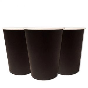 Стаканчики одноразові паперові Чорні