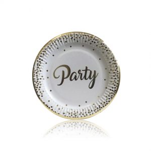 Тарілки одноразові паперові  Золоті Party