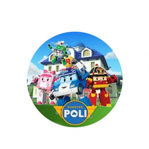 Тарілки одноразові тематичні паперові  Робокар Полі