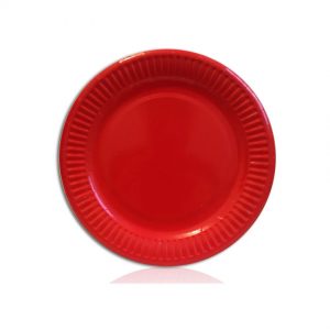 Тарілки одноразові паперові Червоні