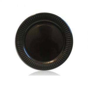 Тарілки одноразові паперові Чорні