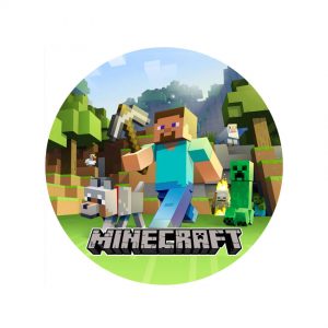 Тарілки одноразові тематичні паперові Майнкрафт