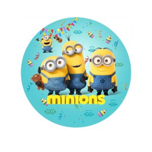 Тарілки одноразові тематичні паперові Міньйони