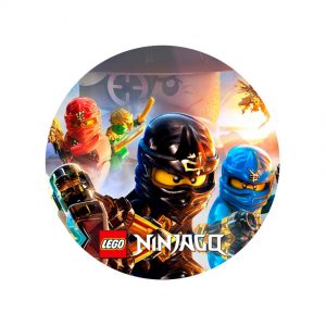 Тарілки одноразові тематичні паперові Ніндзяго