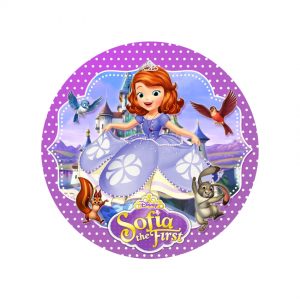 Тарілки одноразові тематичні паперові Принцеса Софія