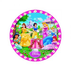 Тарілки одноразові тематичні паперові Принцеси