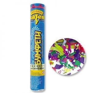 Хлопавка з кнопкою Бумфеті різнокольоровий папір 30см