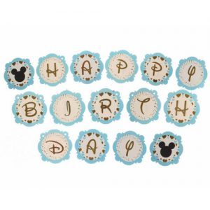 Паперова гірлянда блакитна