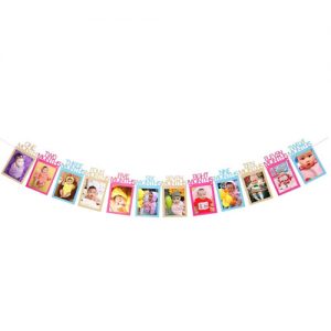 Паперова фото - гірлянда  Happy Birthday 12 місяців