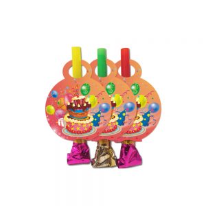 Язичок гудок карнавальний  рожеві З Днем Народження