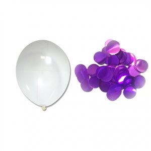 ЗН кружечки-фіолетовий металік "12" (30см)