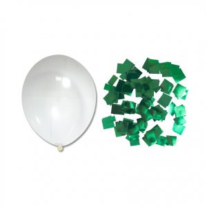 ЗН квадратики-зелений металік "10" (26см)