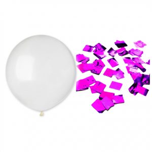 ЗН квадратики-малиновий металік "19" (48см)