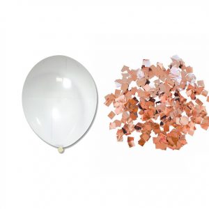 ЗН квадратики-рожеве золото "10" (26см)