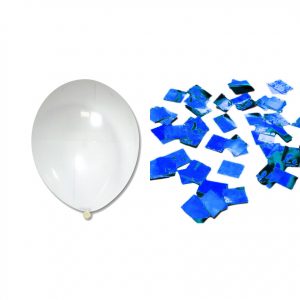 ЗН квадратики-синій металік "10" (26см)