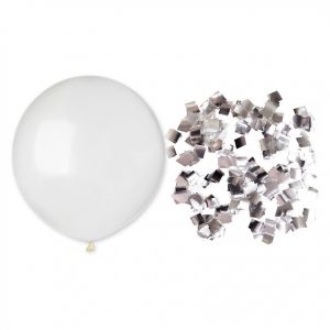 ЗН квадратики-срібні "19" (48см)