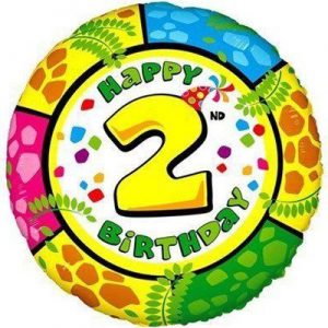 Круг Happy Birthday "2" Fl